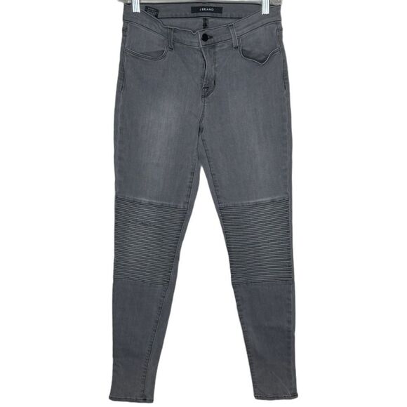 J Brand Nicola Moto Jeans‎ in Onyx - Picture 1 of 10